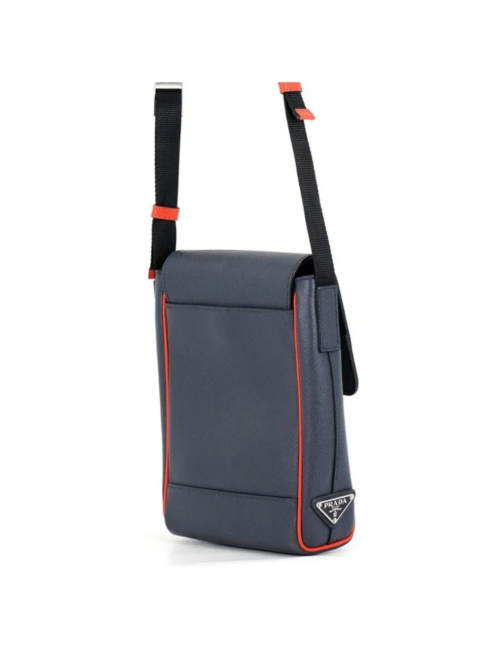 Prada Shoulder Bag Triangle Logo Saffiano Leather